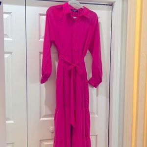 Gorgeous pink boutique dress, by Strut & Bolt, size small.